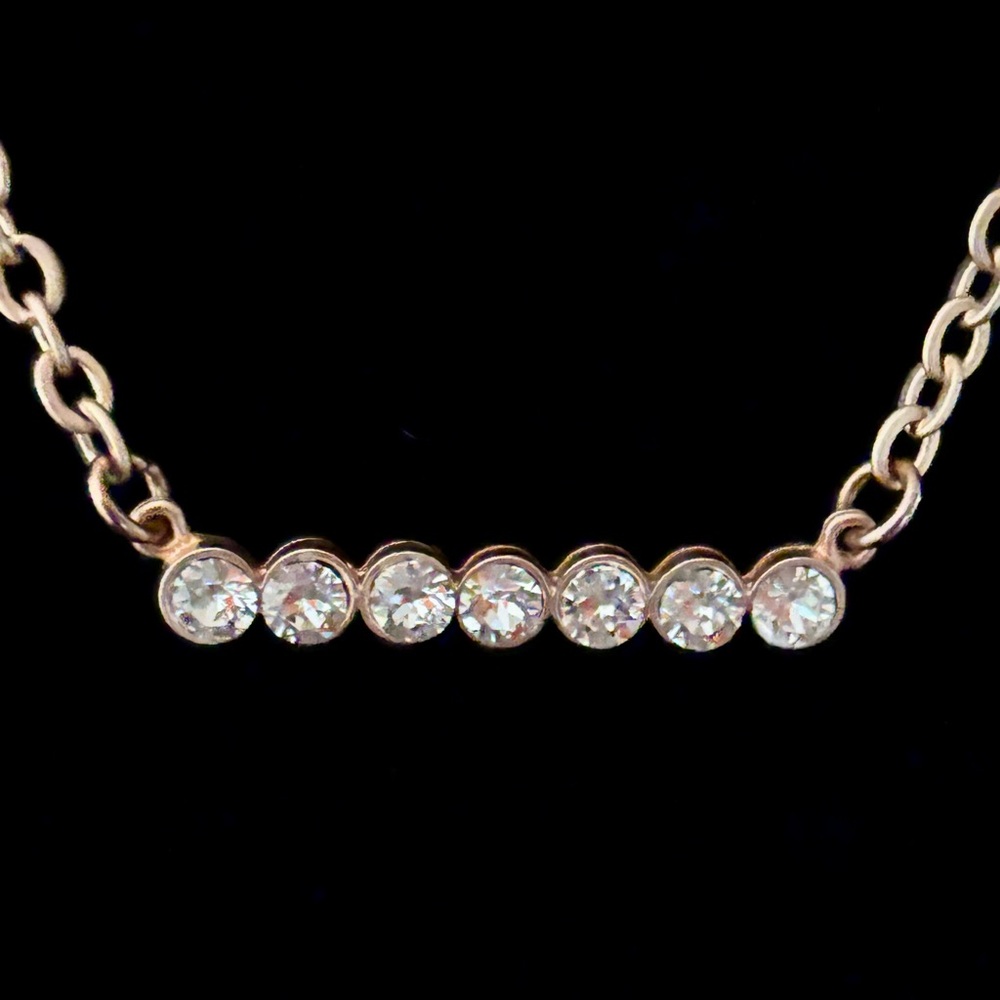Sabika - Inspired Swarovski Bar Pendant Necklace - NWT